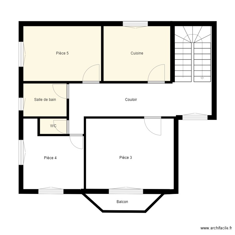 Croquis Etage HEMING. Plan de 0 pièce et 0 m2