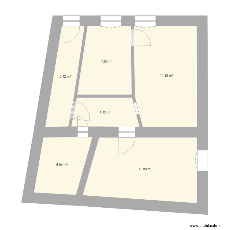 rdc boen. Plan de 0 pièce et 0 m2