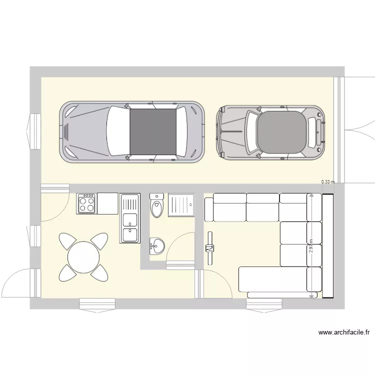plan garage. Plan de plan garage. Plan de