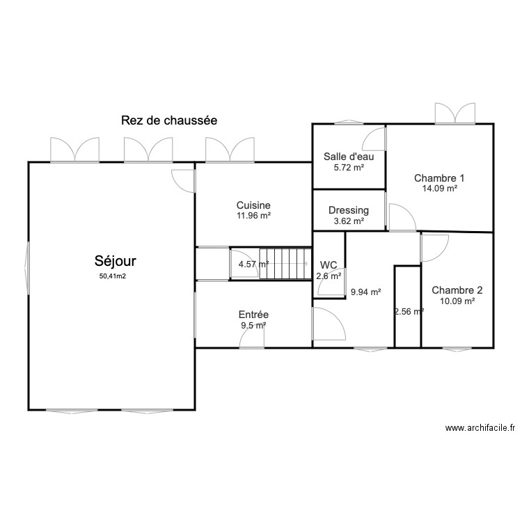 RDC MILLIOT. Plan de 0 pièce et 0 m2