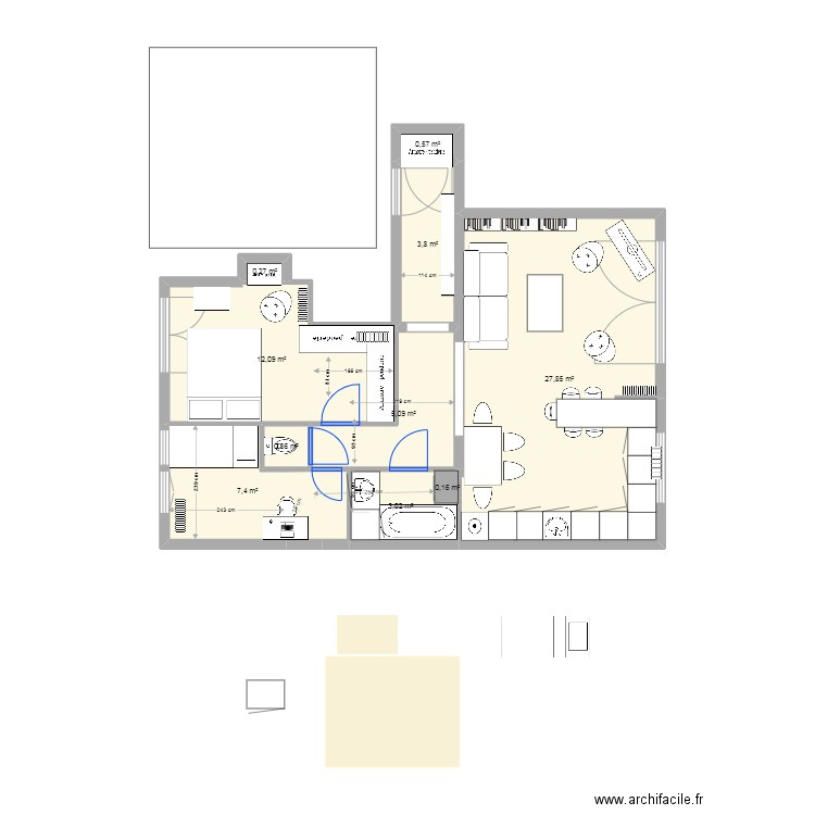 projet 3 de gaulle 2022 05 18 01. Plan de 0 pièce et 0 m2