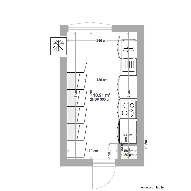 Cuisine Gioia JFL. Plan de 0 pièce et 0 m2