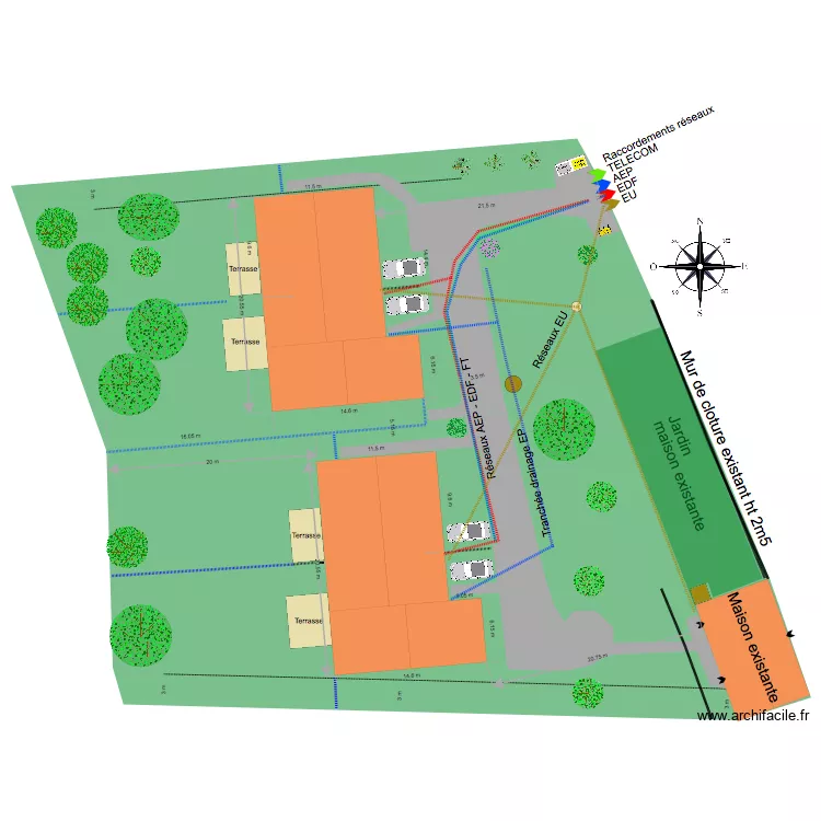 PC 1 plan de masse R&eacute;almont. Plan de 