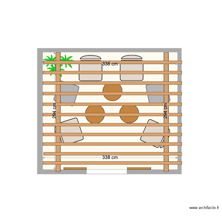 TERRASSE 2 PERGOLA. Plan de 0 pièce et 0 m2