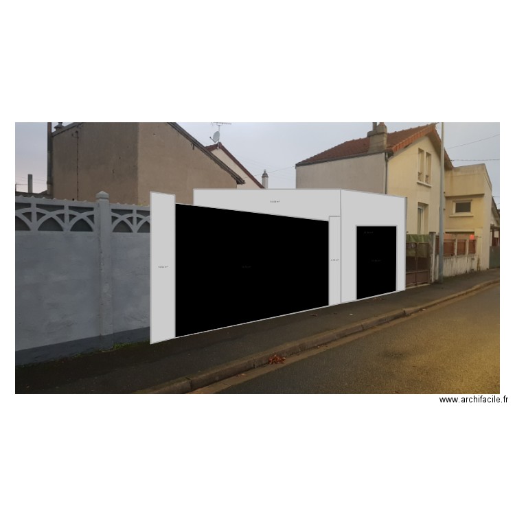 facade de garage Plan 1. Plan de 0 pièce et 0 m2