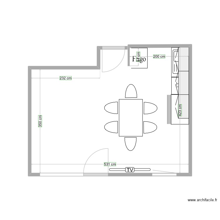 Sejourcuisine2. Plan de 0 pièce et 0 m2