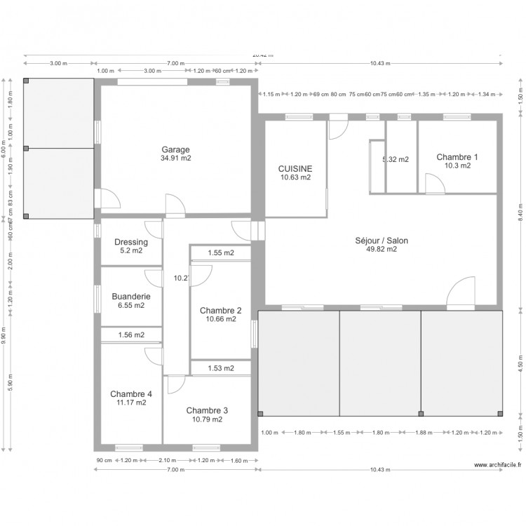 Menville cotation. Plan de 0 pièce et 0 m2