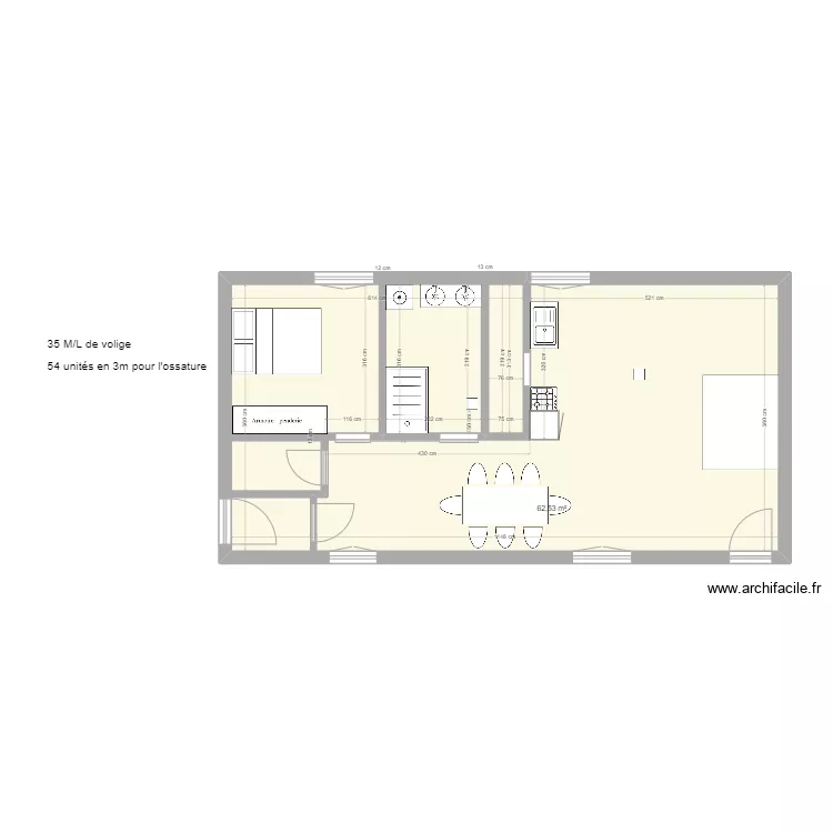 Grange après achat. Plan de Grange après achat. Plan de