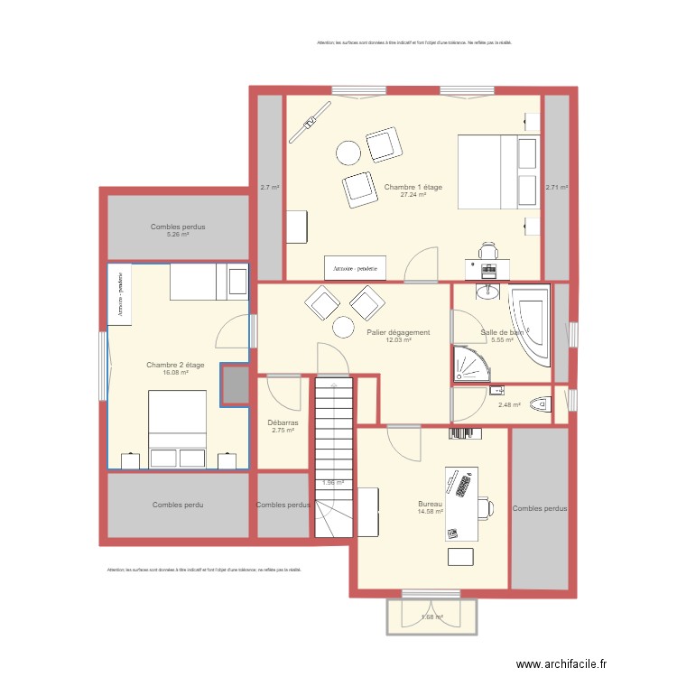 BI 1303 MEISTERZHEIM étage . Plan de 0 pièce et 0 m2