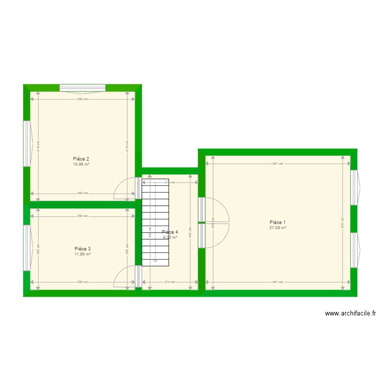 Cotations etage. Plan de 0 pièce et 0 m2