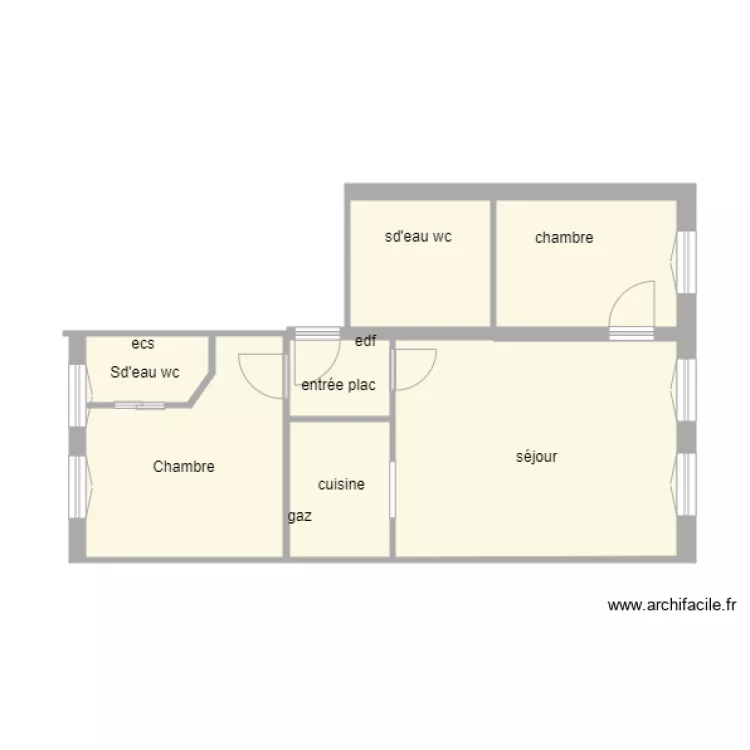 Boulet 136 Mouffetard. Plan de 