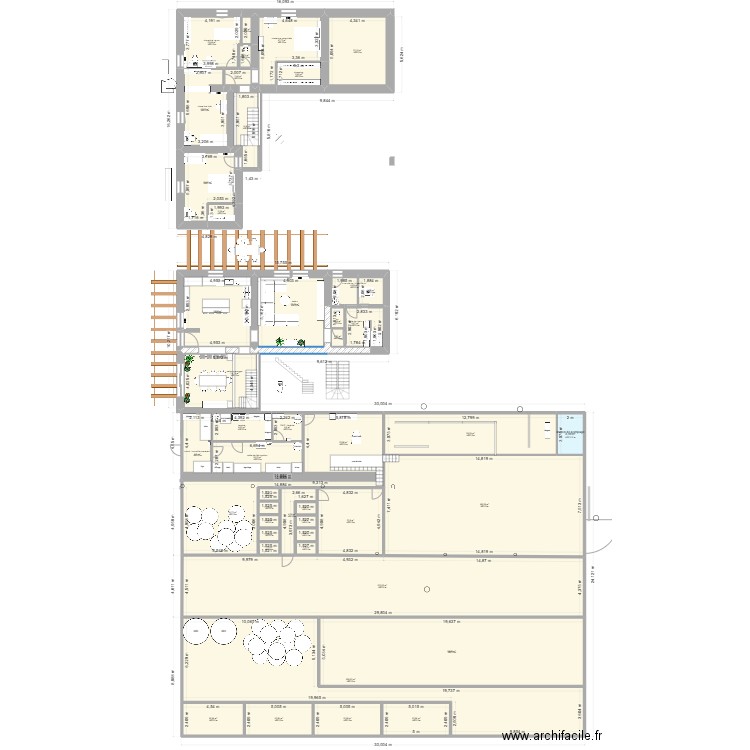 maison. Plan de 11 pièces et 323 m2