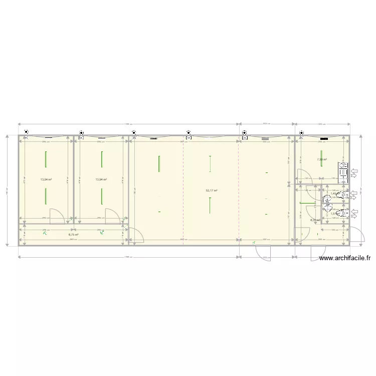 cr&egrave;che le Berceau. Plan de 