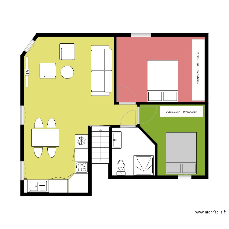 plan Nobles AIX Aménagement. Plan de 0 pièce et 0 m2