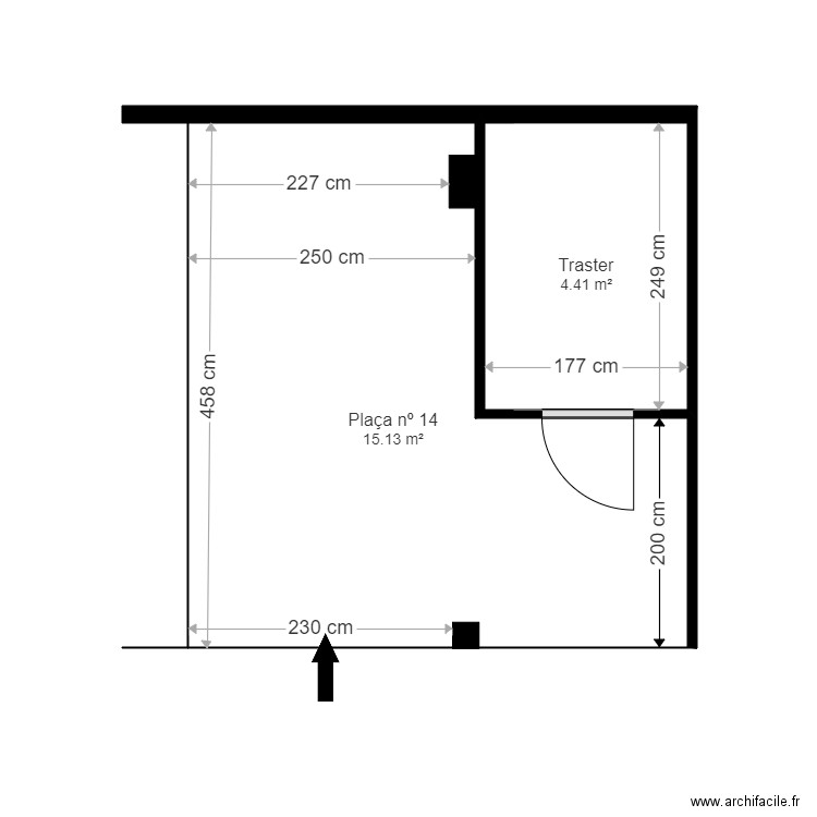 ED. ROC DE LA NINA, 4-7. CANILLO. Plan de 8 pièces et 59 m2