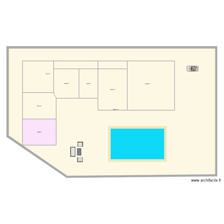 maison de la plage 3. Plan de 0 pièce et 0 m2
