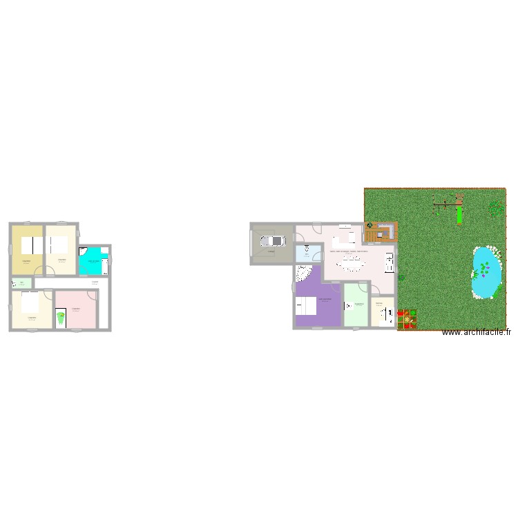 maison k. Plan de 0 pièce et 0 m2