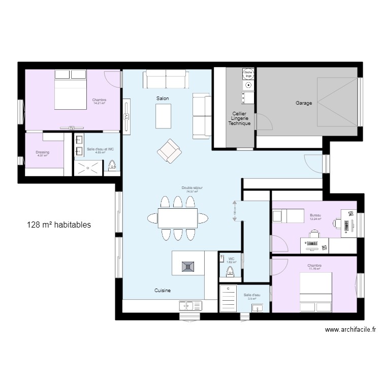 Maison 05 v3. Plan de 0 pièce et 0 m2