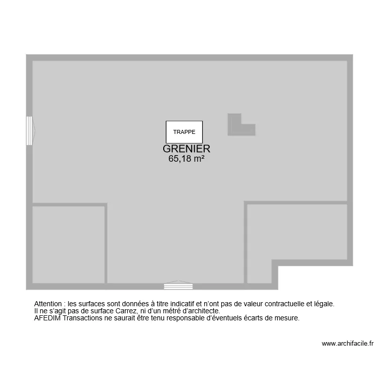 BI 7212 GRENIER. Plan de 