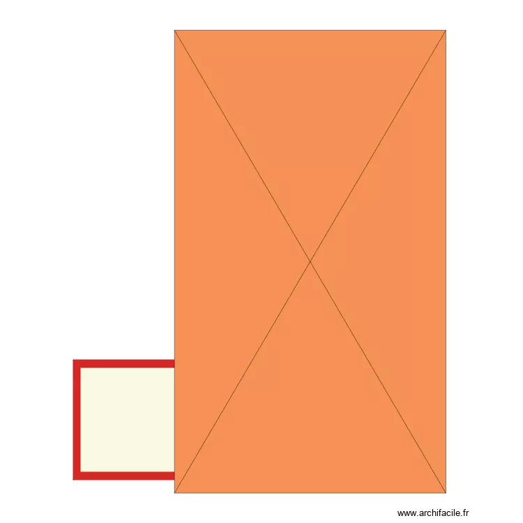 Vue de dessus. Plan de 