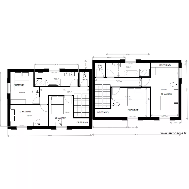 PLAN ETAGE FERTE G 2. Plan de 