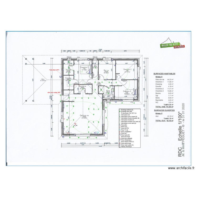 villa ludo et jenny elec. Plan de 0 pièce et 0 m2