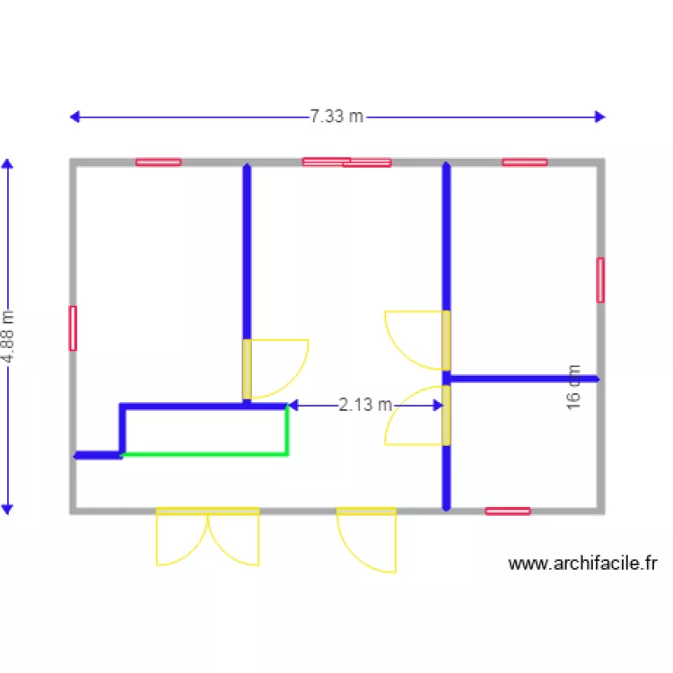mobil home  plancher . Plan de 
