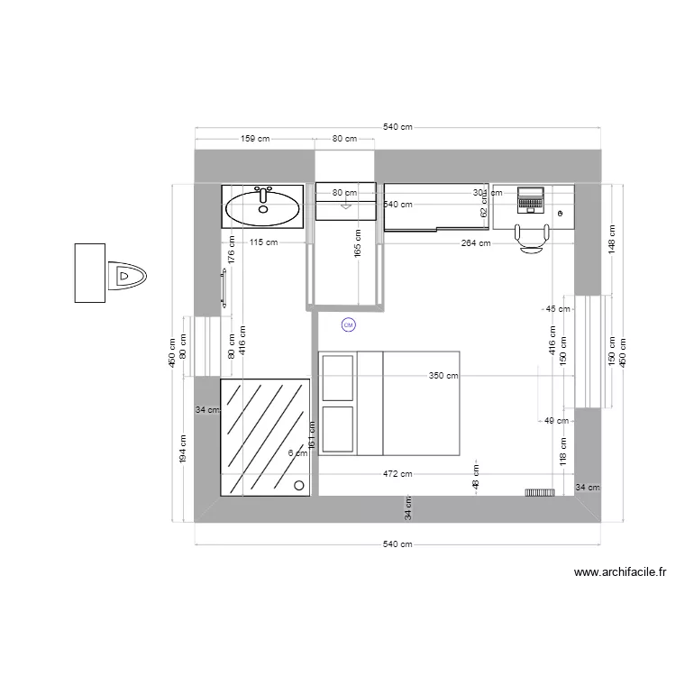 Extension Chambre - MAJ 04 10 2023 . Plan de Extension Chambre - MAJ 04 10 2023 . Plan de