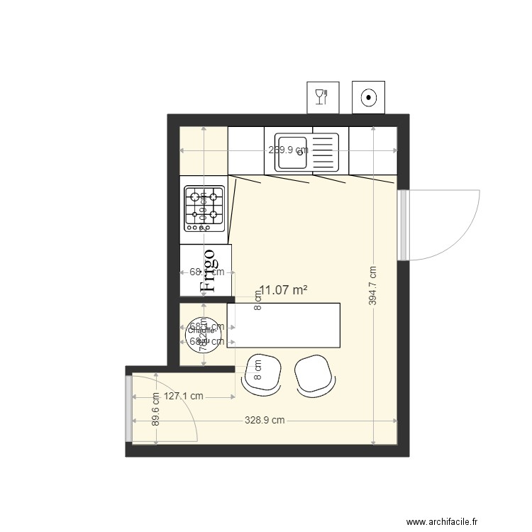 cuisine Lastiri I. Plan de 0 pièce et 0 m2