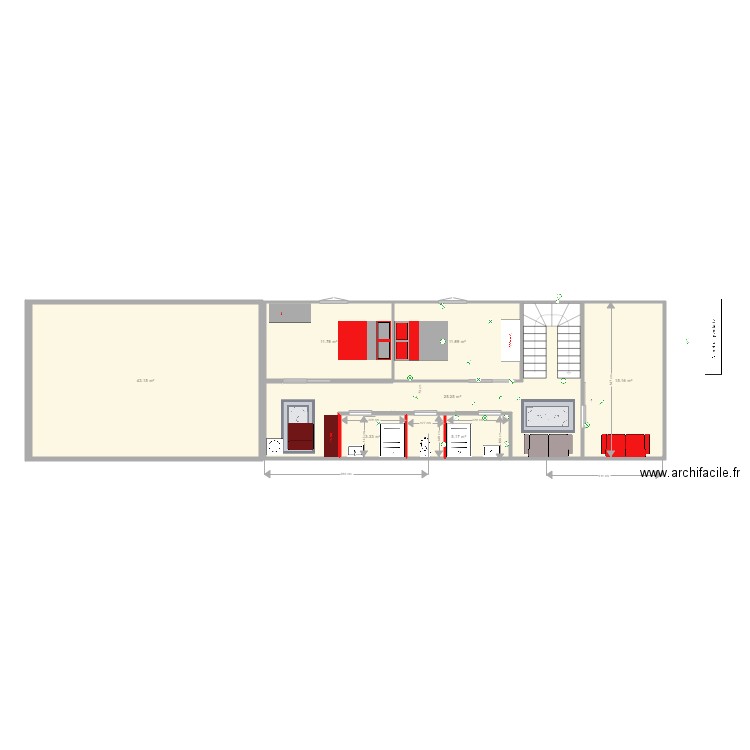 Plan Molières étage 25 juin 2018. Plan de 0 pièce et 0 m2