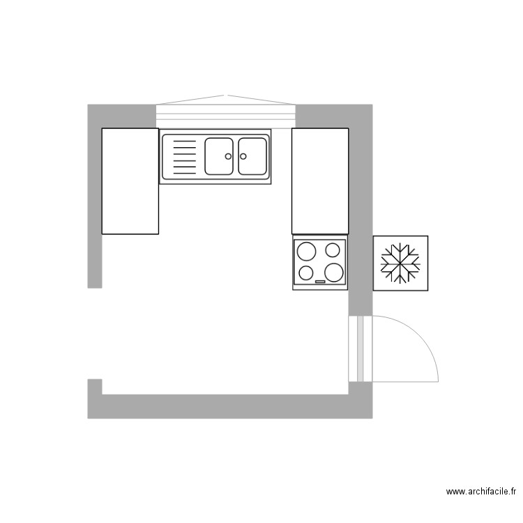 AUDIER cuisine. Plan de 0 pièce et 0 m2