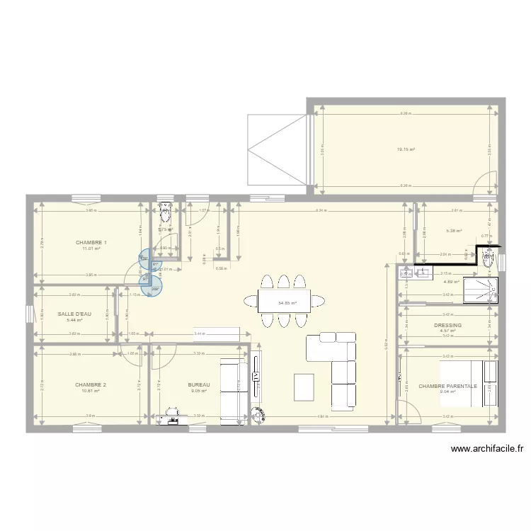 MAISON TREBONS 3. Plan de 