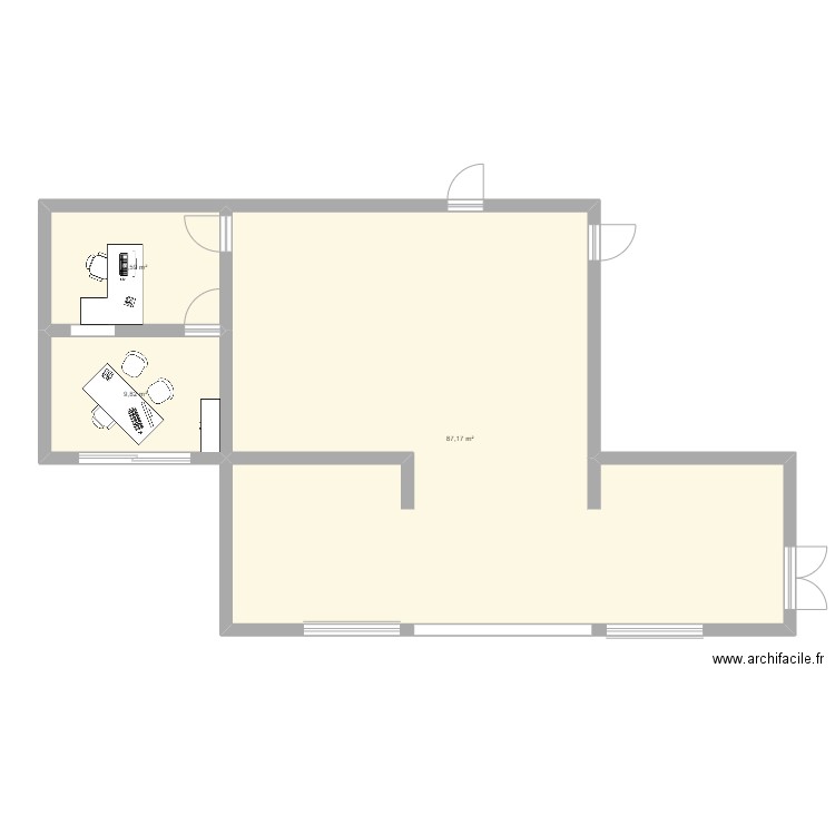 POSTE. Plan de 0 pièce et 0 m2