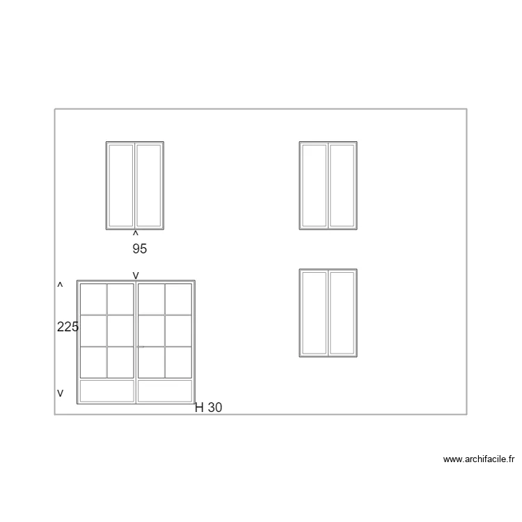 fa&ccedil;ade arri&egrave;re nouvelle situation . Plan de 