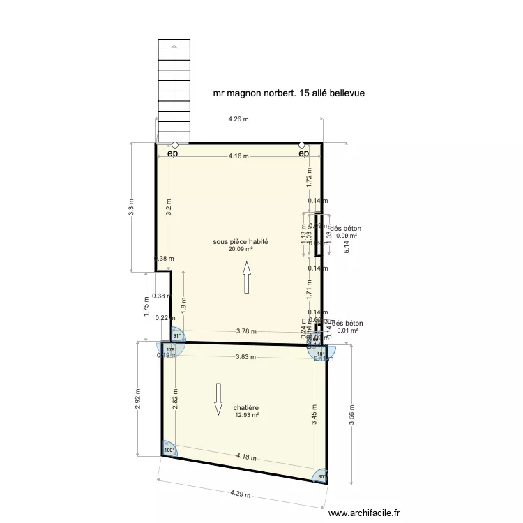 Norbert Magnon. Plan de 
