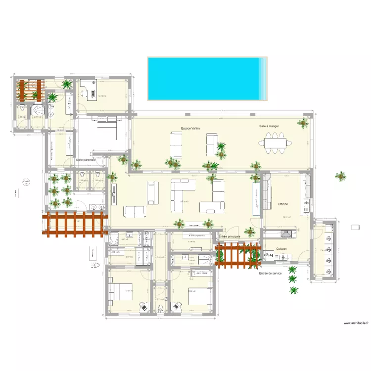 Villa ianja V912. Plan de 