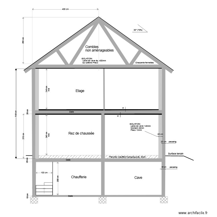 Coupe BB 20220119. Plan de 0 pièce et 0 m2