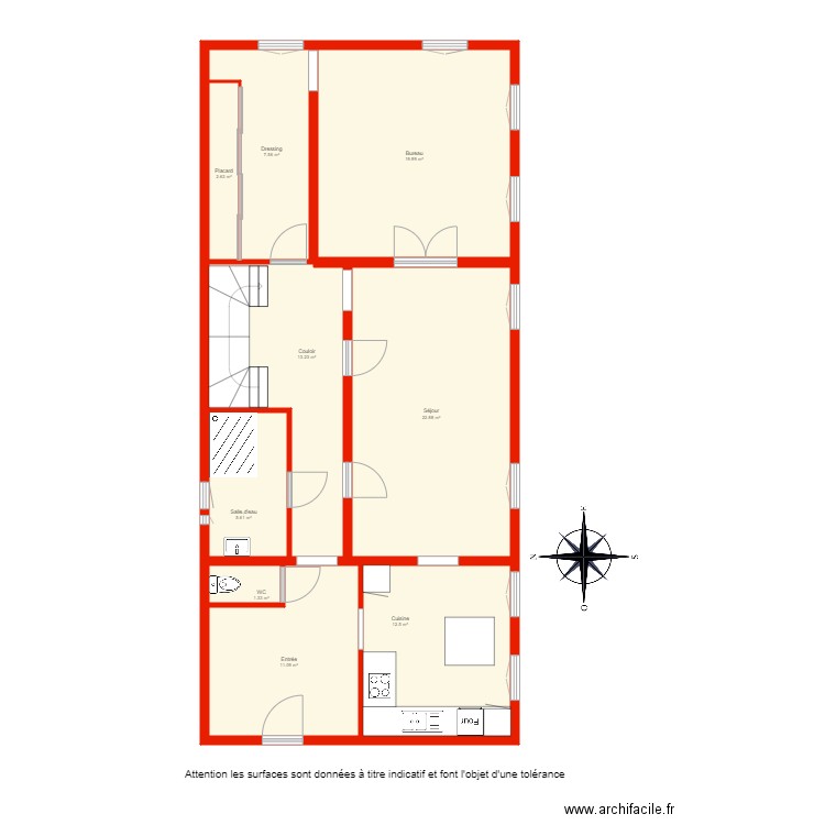 BI 4349 rdc non côté. Plan de 0 pièce et 0 m2