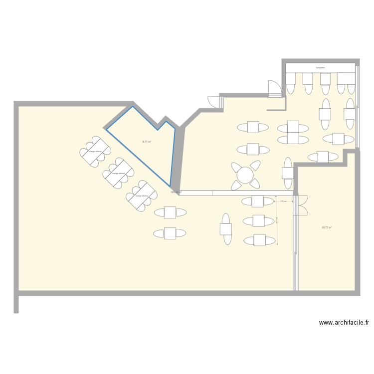 au petit creux. Plan de 0 pièce et 0 m2