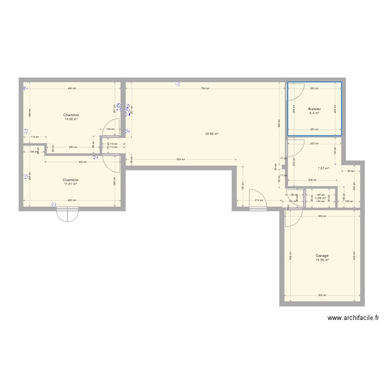 projet appartement chamalières v3. Plan de 0 pièce et 0 m2