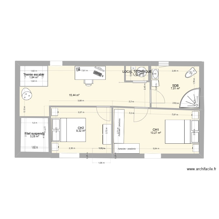 st remy . Plan de 10 pièces et 115 m2