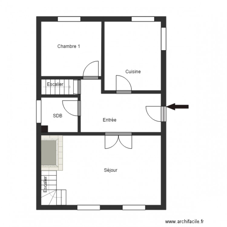 COQUART RDC. Plan de 0 pièce et 0 m2