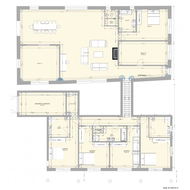 Plano 4 Quarto Baixa Bis. Plan de 0 pièce et 0 m2