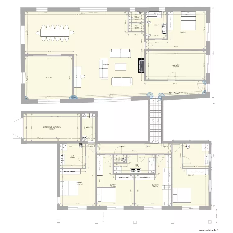 Plano 4 Quarto Baixa Bis. Plan de 