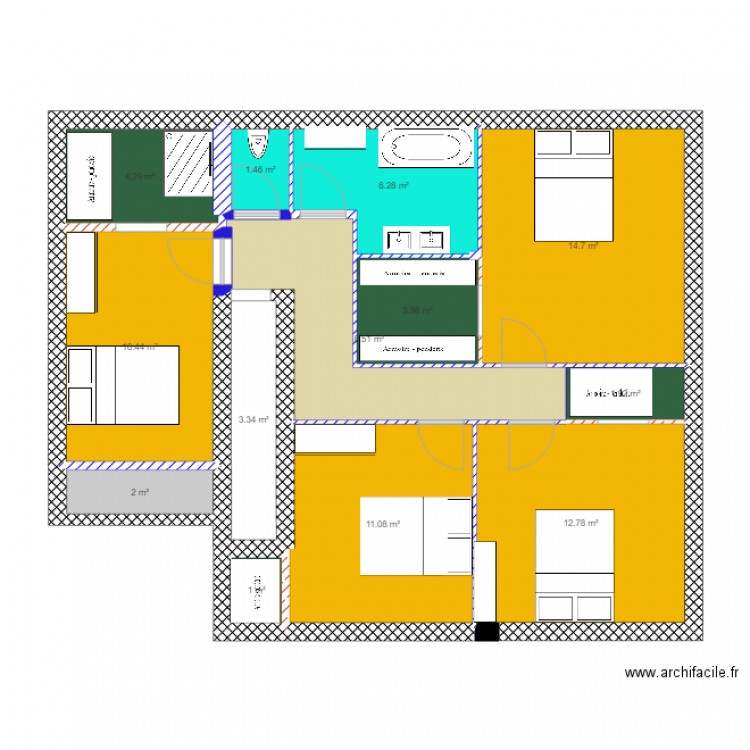 etage12. Plan de 0 pièce et 0 m2