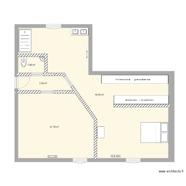 extension étage 1. Plan de 0 pièce et 0 m2