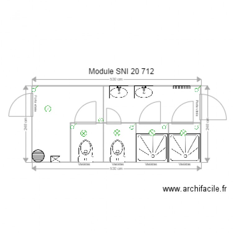 Module SNI 20 712 . Plan de 0 pièce et 0 m2