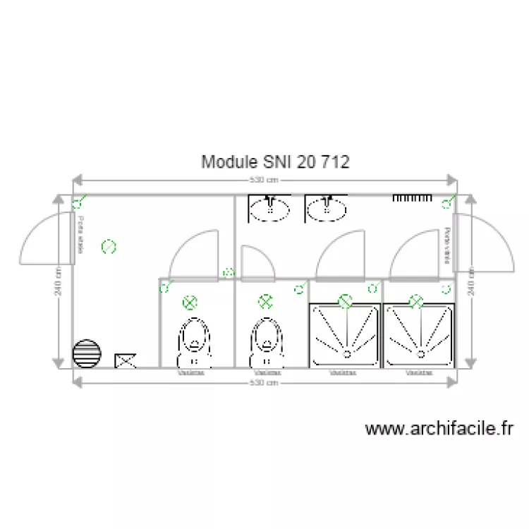 Module SNI 20 712 . Plan de 