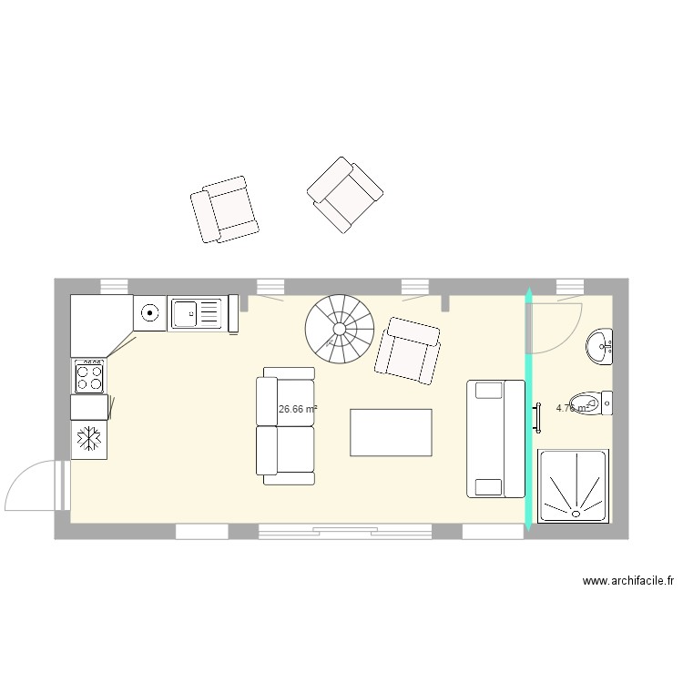 Option 1 Pigeonnier meuble 28 Jan 2020. Plan de 0 pièce et 0 m2