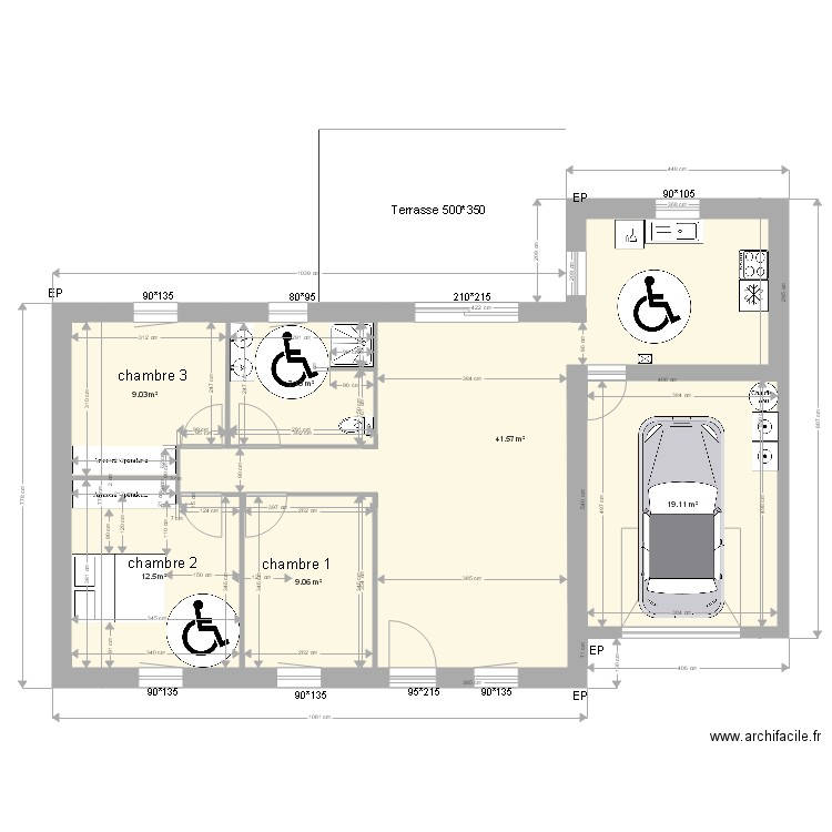 plan4052018PMRversion2. Plan de 0 pièce et 0 m2